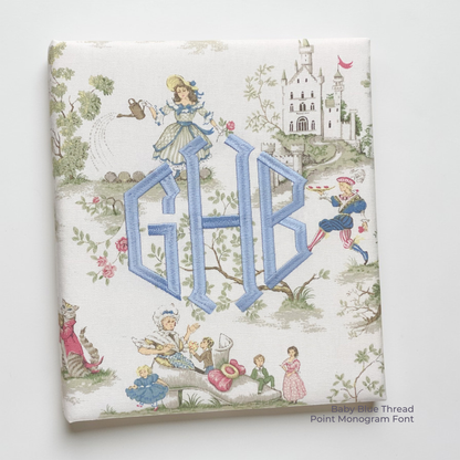 Over the Moon Nursery Rhyme Toile Toile – Baby Memory Book
