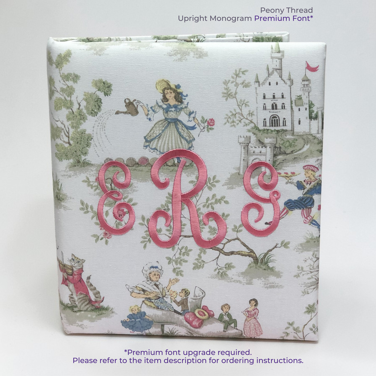 Over the Moon Nursery Rhyme Toile Toile – Baby Memory Book