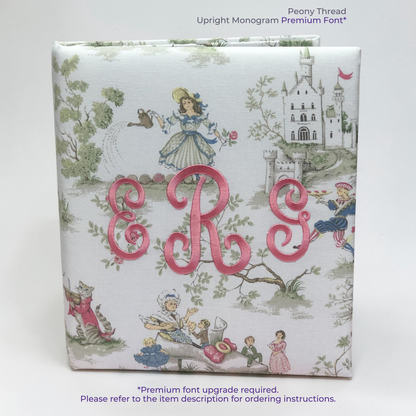 Over the Moon Nursery Rhyme Toile Toile – Baby Memory Book