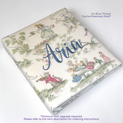 Over the Moon Nursery Rhyme Toile Toile – Baby Memory Book
