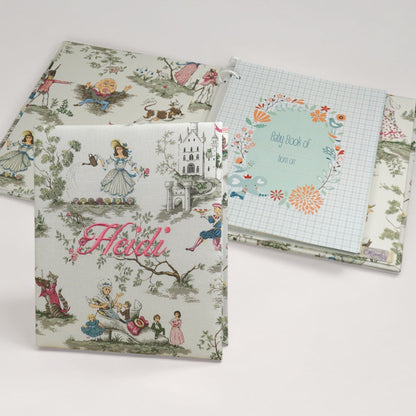 Over the Moon Nursery Rhyme Toile Toile – Baby Memory Book