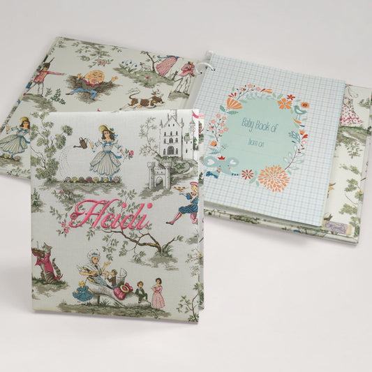 Over the Moon Nursery Rhyme Toile Toile – Baby Memory Book