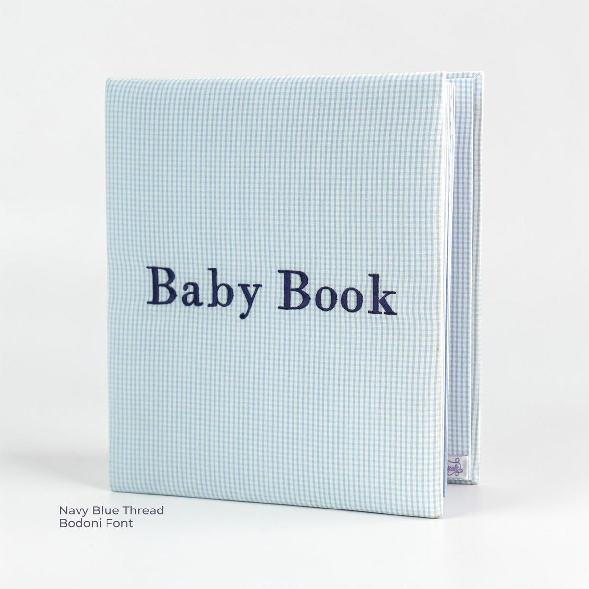 Seersucker Check Cotton – Baby Memory Book