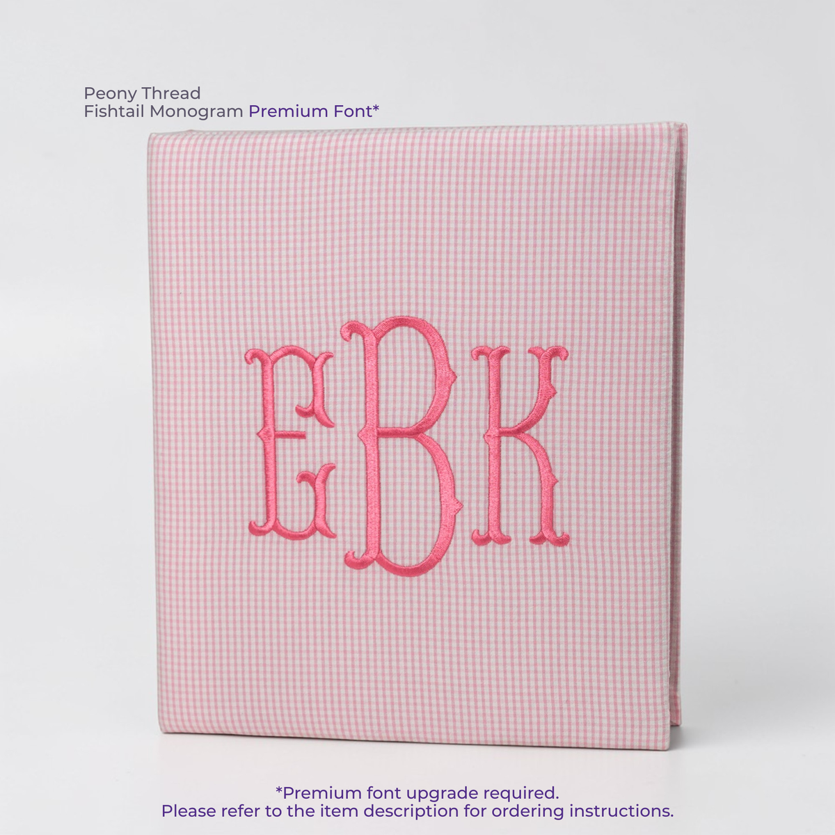 Seersucker Check Cotton – Baby Memory Book