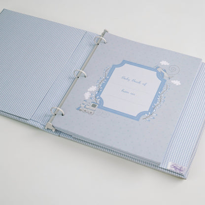 Seersucker Check Cotton – Baby Memory Book