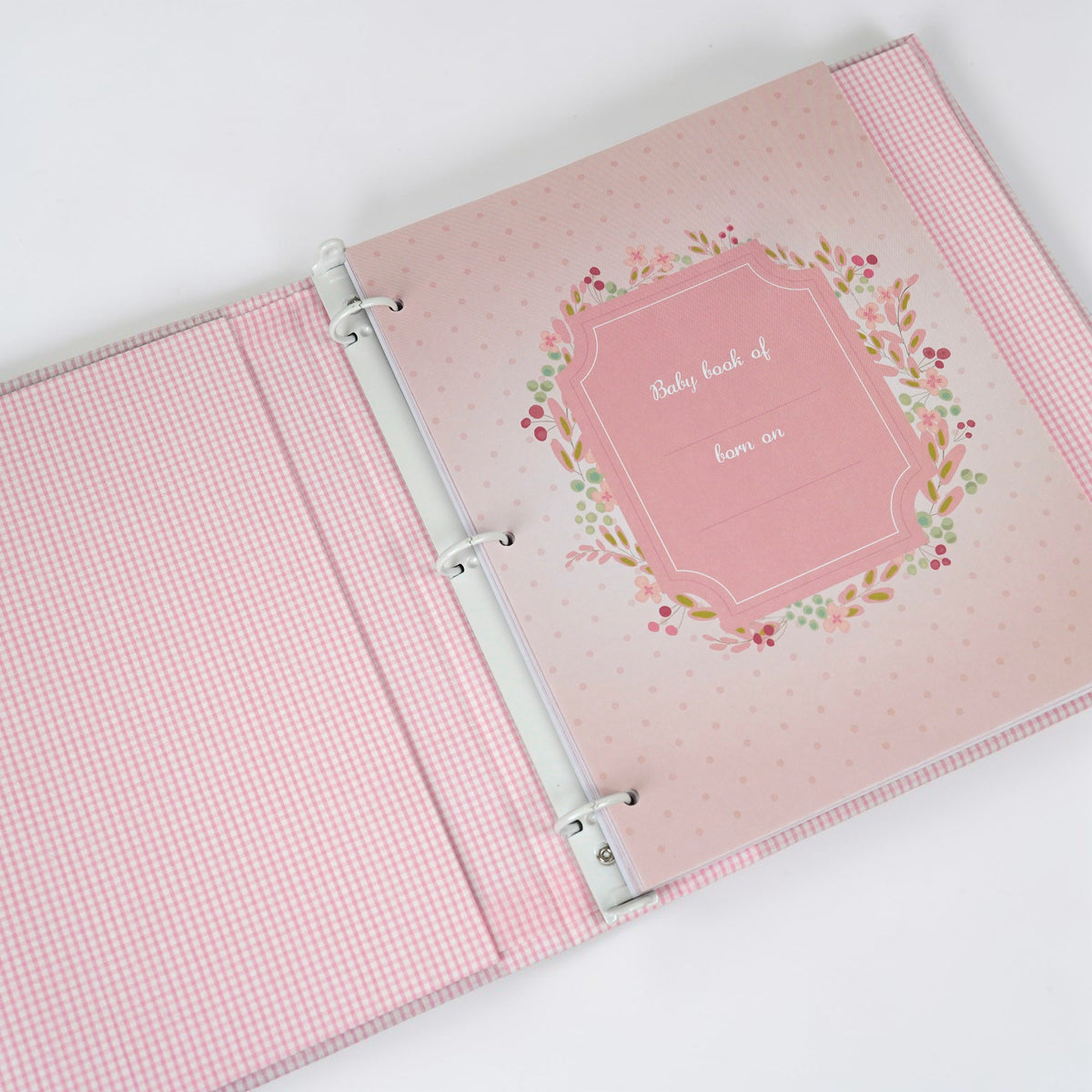 Seersucker Check Cotton – Baby Memory Book