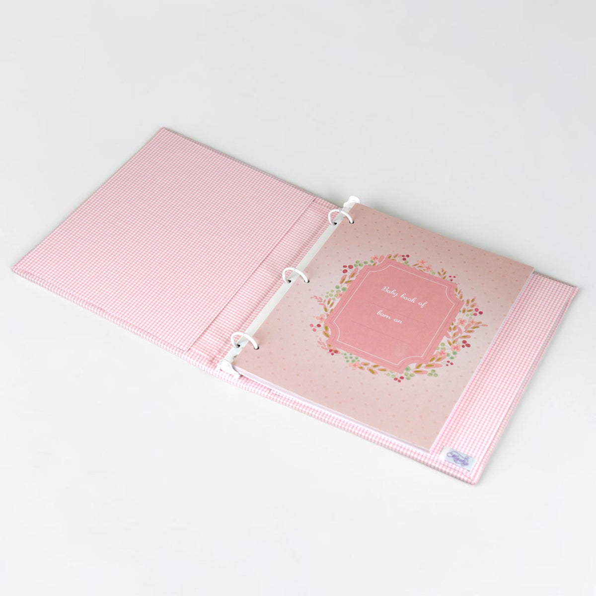 Swiss Batiste Dress on Seersucker Check – Baby Memory Book