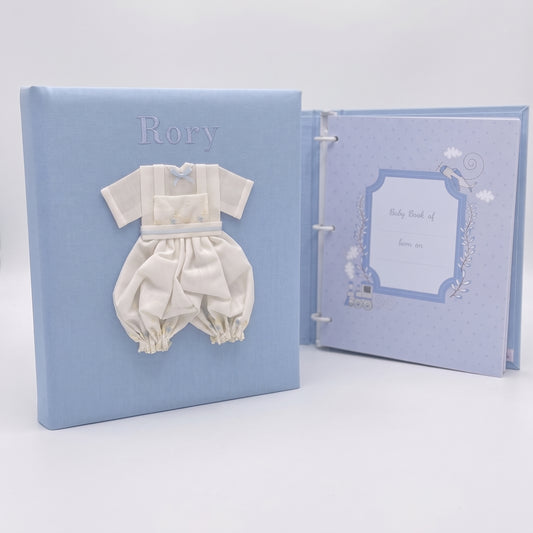 Swiss Batiste Jumper with Flowers on Piqué Cotton – Baby Memory Book