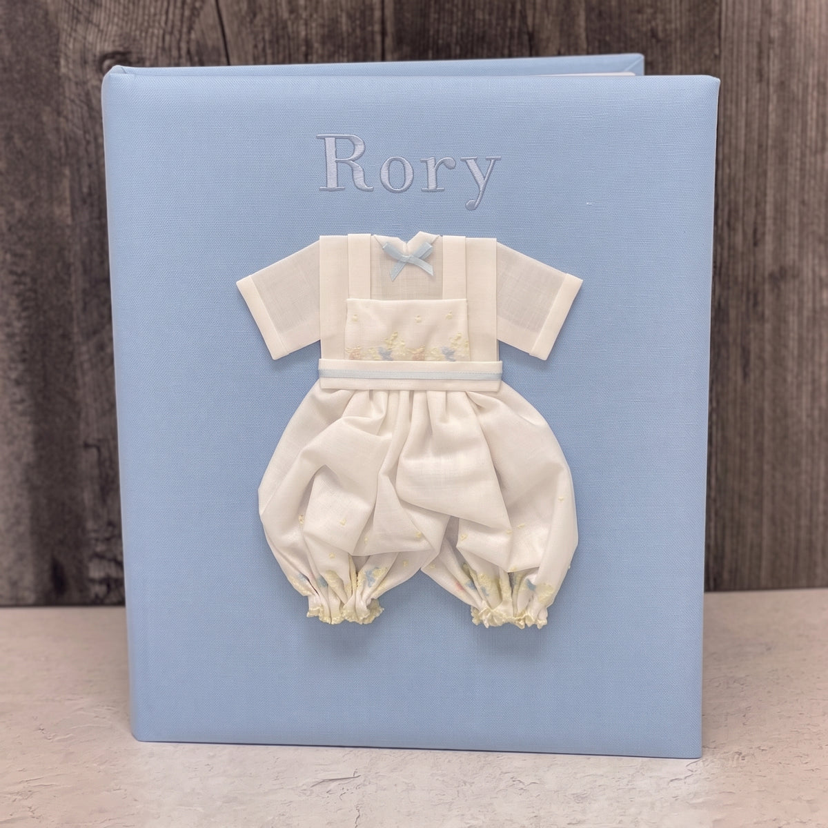 Swiss Batiste Jumper with Flowers on Piqué Cotton – Baby Memory Book
