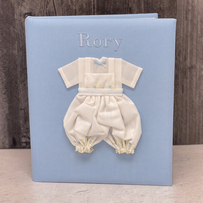 Swiss Batiste Jumper with Flowers on Piqué Cotton – Baby Memory Book