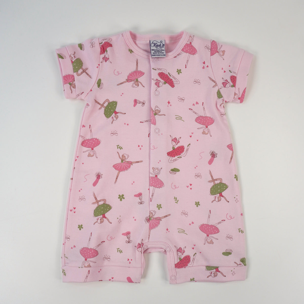 Ballerina Pima Cotton Baby Romper