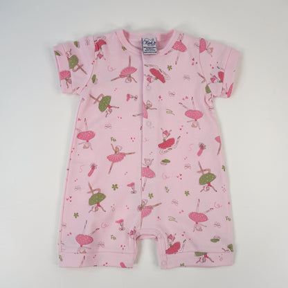 Ballerina Pima Cotton Baby Romper