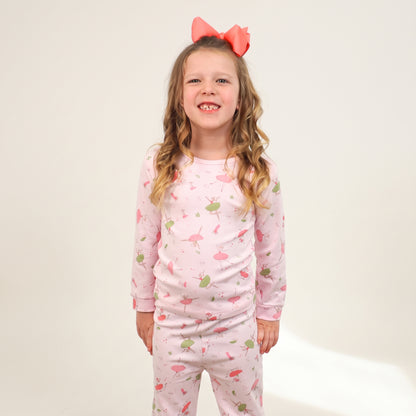 Ballerina Pima Cotton Long Sleeve Shirt & Pant Set