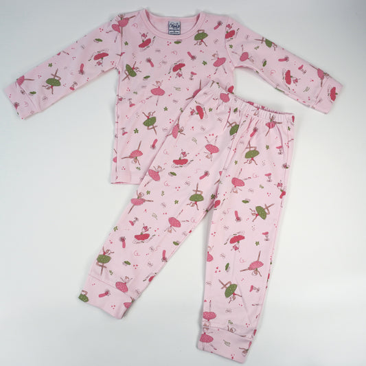 Ballerina Pima Cotton Long Sleeve Shirt & Pant Set