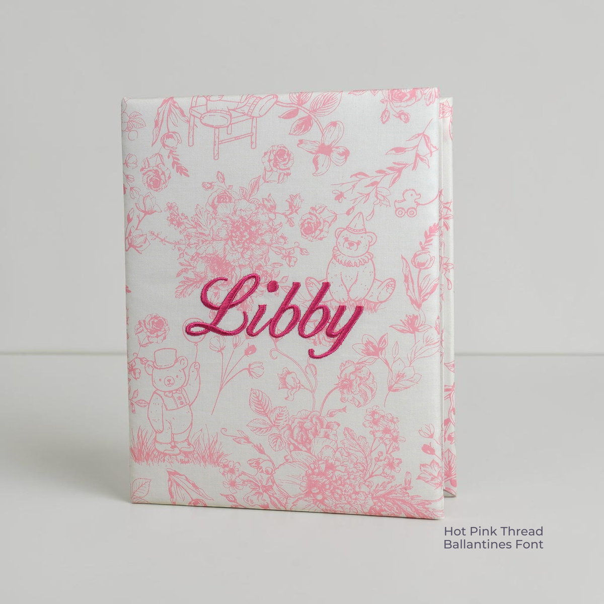 Beary Blossoms Toile – Medium Hardbound Album