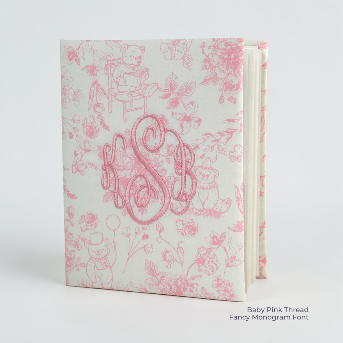 Beary Blossoms Toile – Medium Hardbound Album