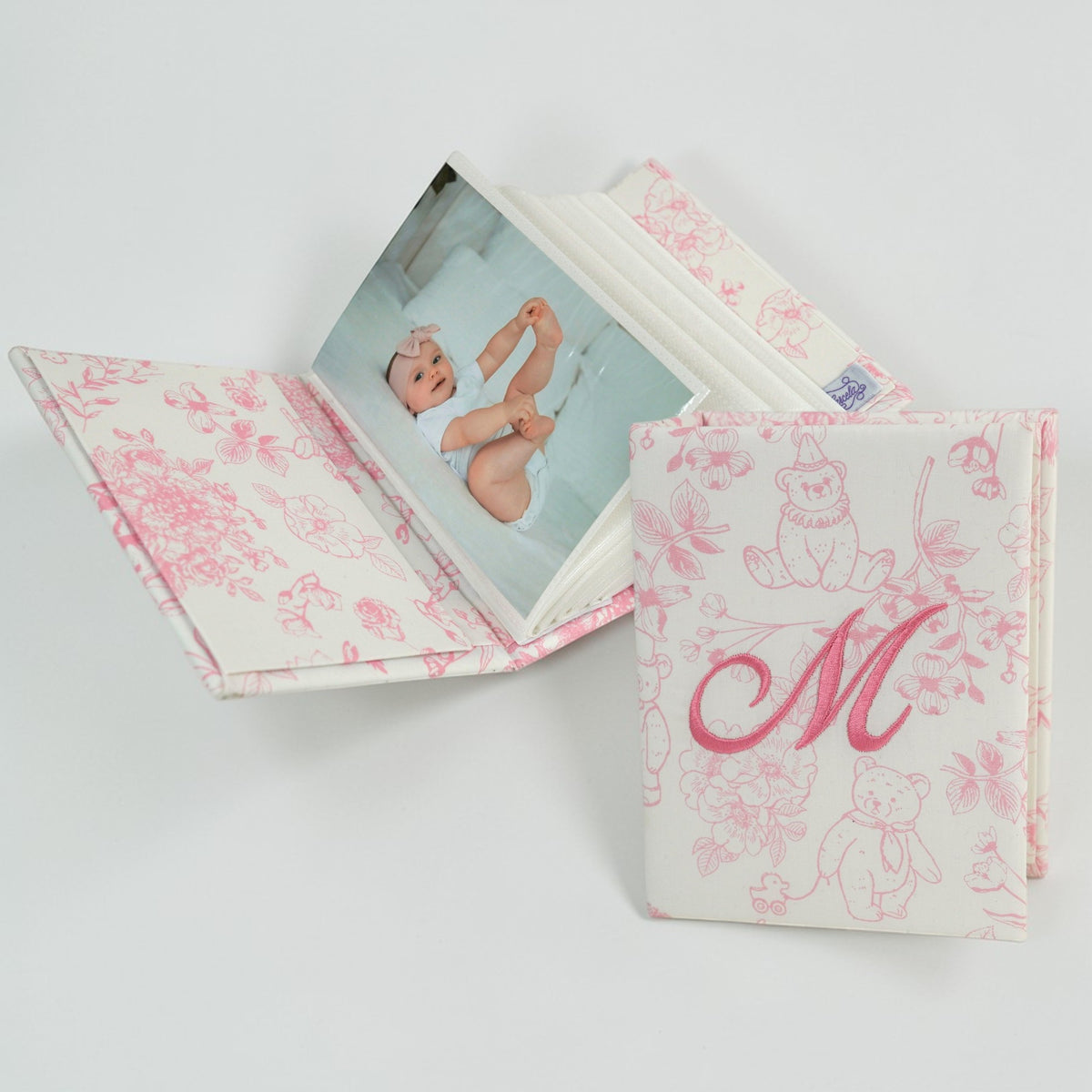 Beary Blossoms Toile – Small Hardbound Photo Album