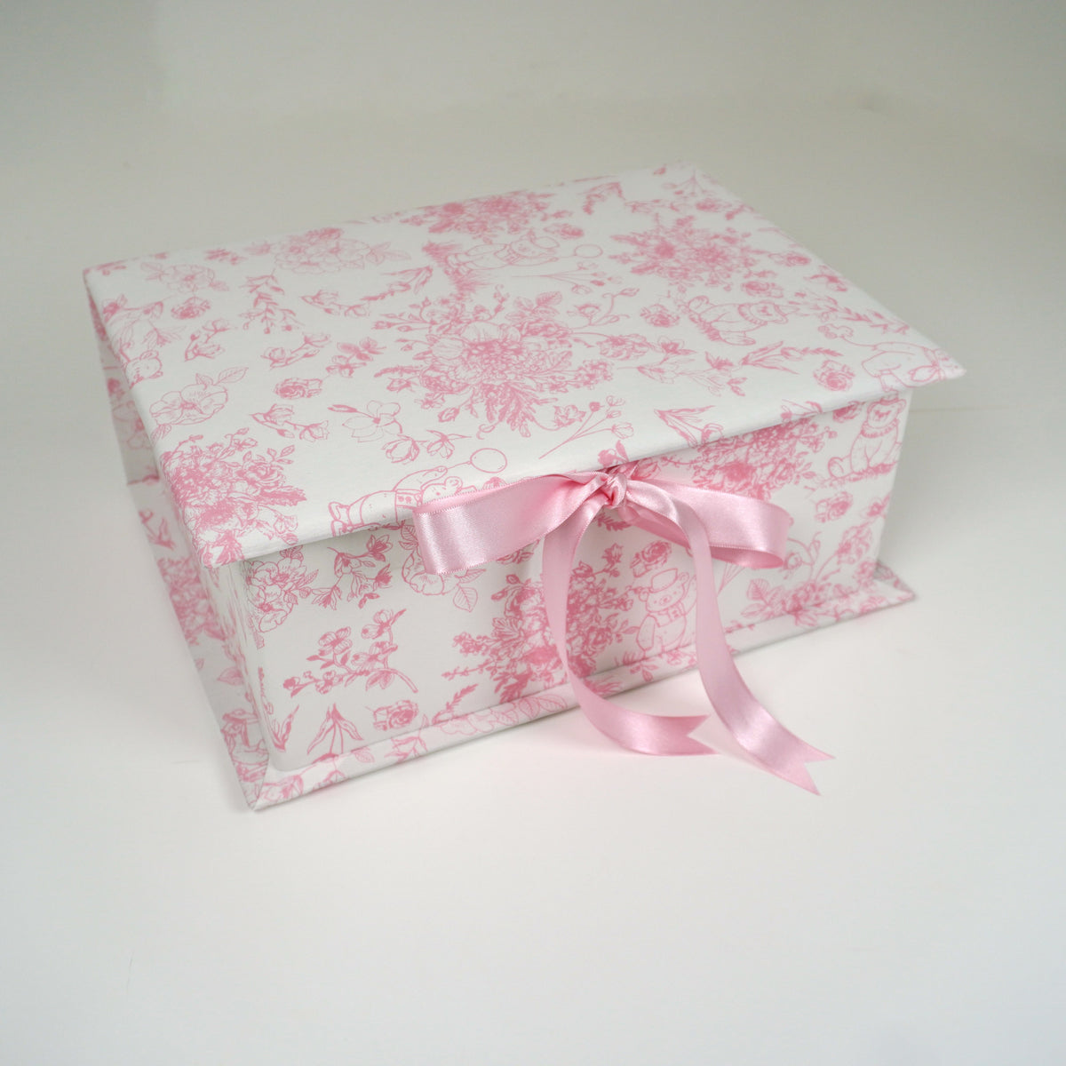 Beary Blossoms Toile - Medium Keepsake Box