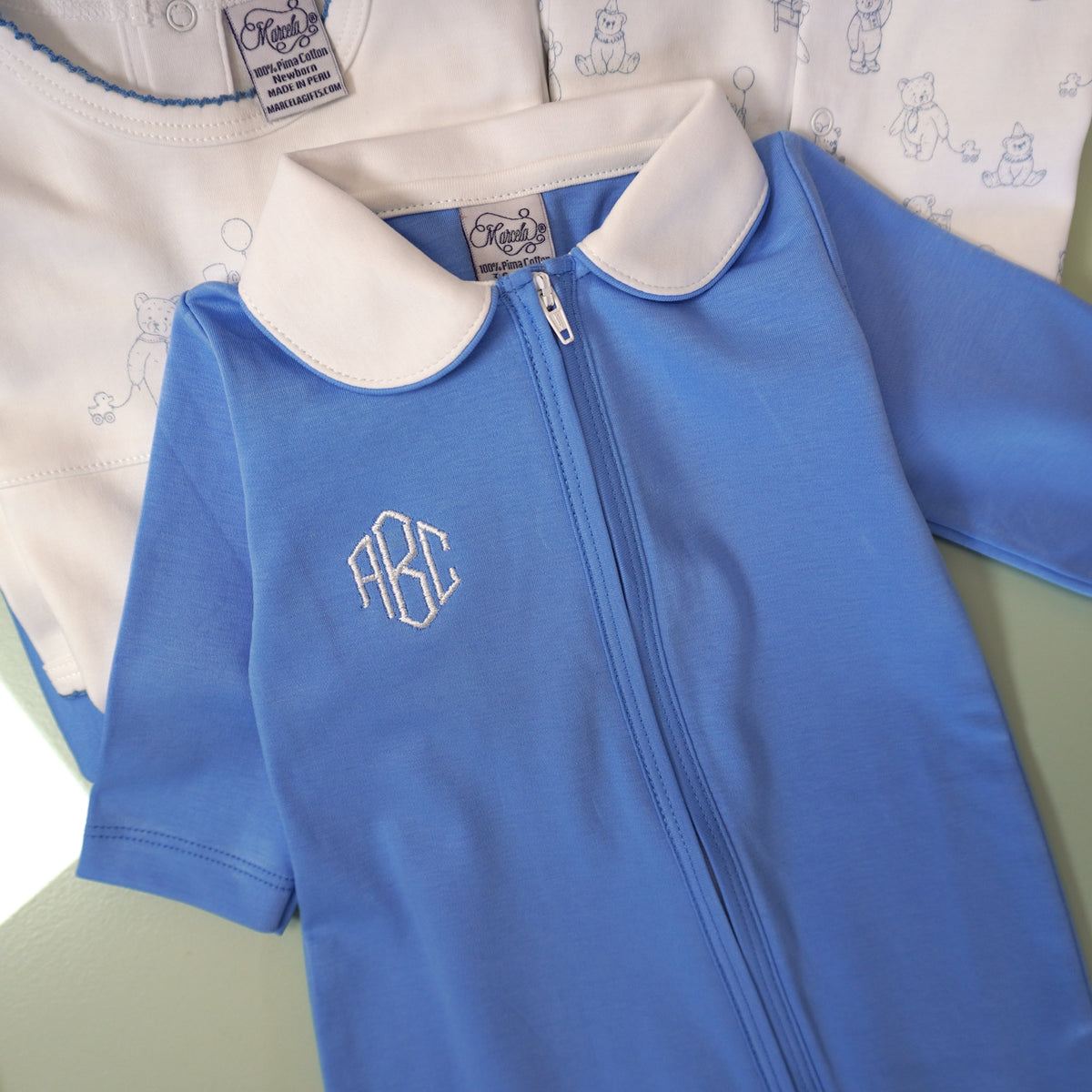 Pima Cotton Peter Pan Collar Footie