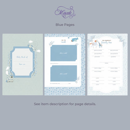 Seersucker Check Cotton – Baby Memory Book