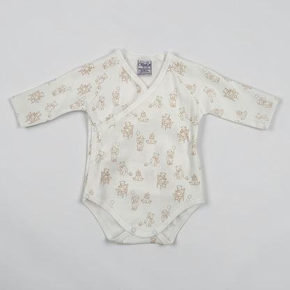 Teddy Bear Print Pima Cotton Baby Layette Set