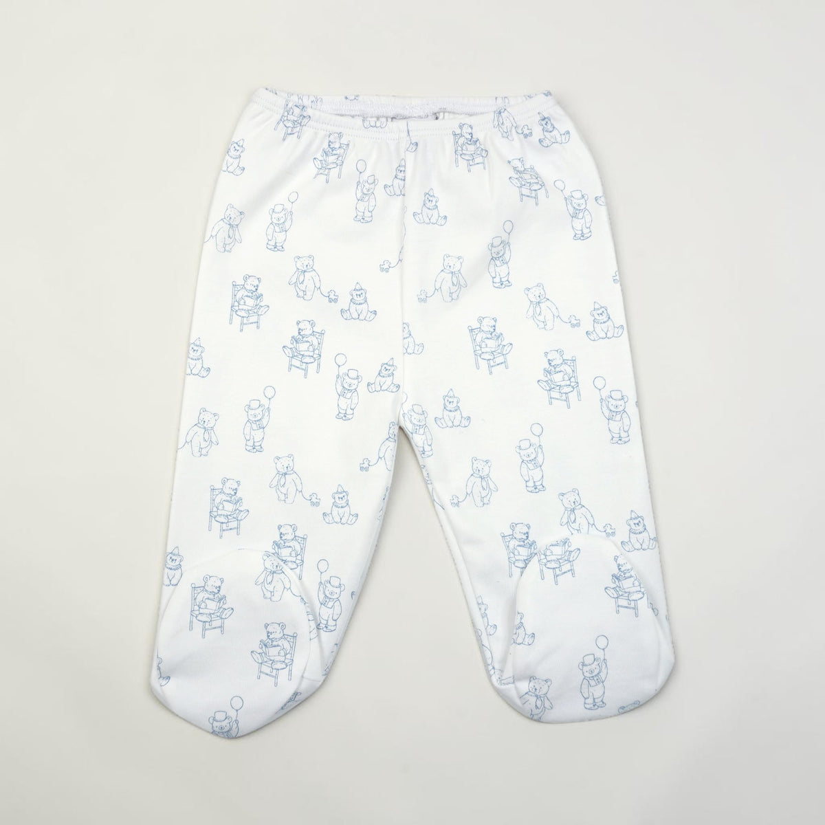 Teddy Bear Print Pima Cotton Baby Layette Set