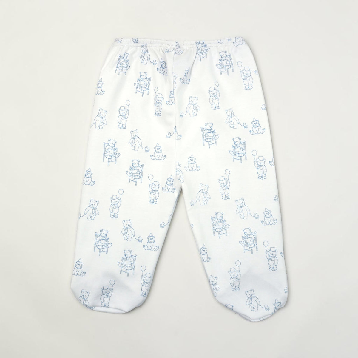 Teddy Bear Print Pima Cotton Baby Layette Set