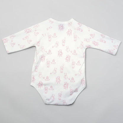 Teddy Bear Print Pima Cotton Baby Layette Set