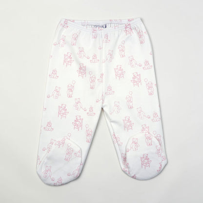 Teddy Bear Print Pima Cotton Baby Layette Set