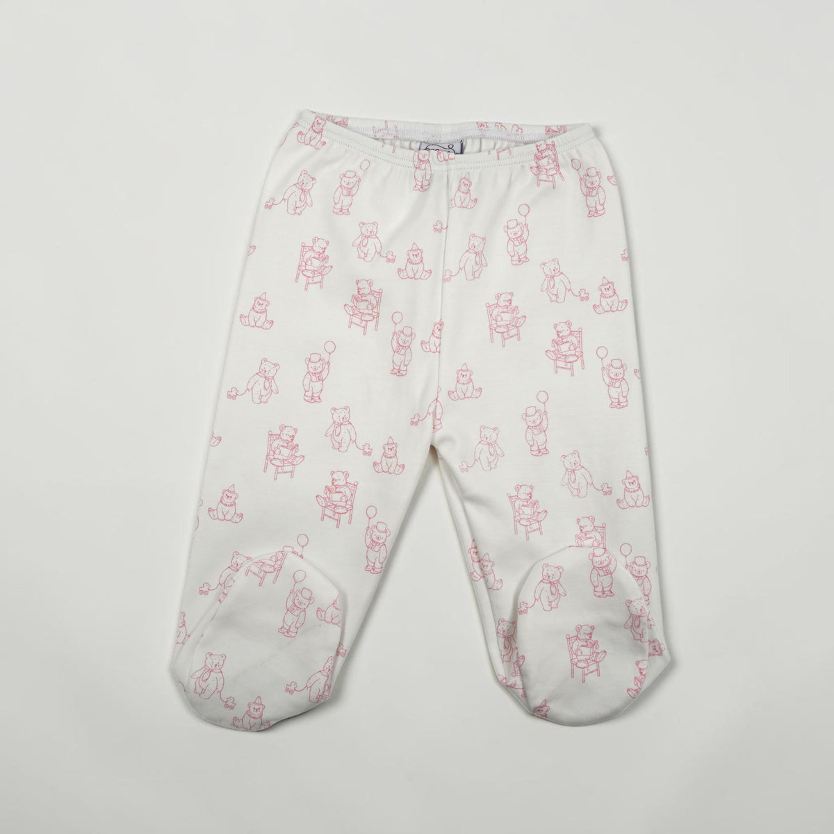 Teddy Bear Print Pima Cotton Baby Layette Set