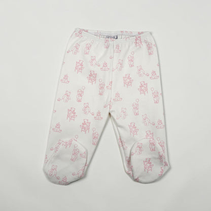 Teddy Bear Print Pima Cotton Baby Layette Set