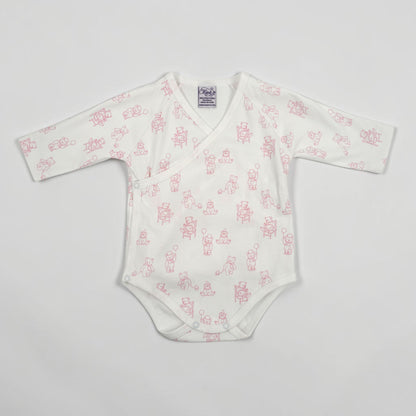 Teddy Bear Print Pima Cotton Baby Layette Set