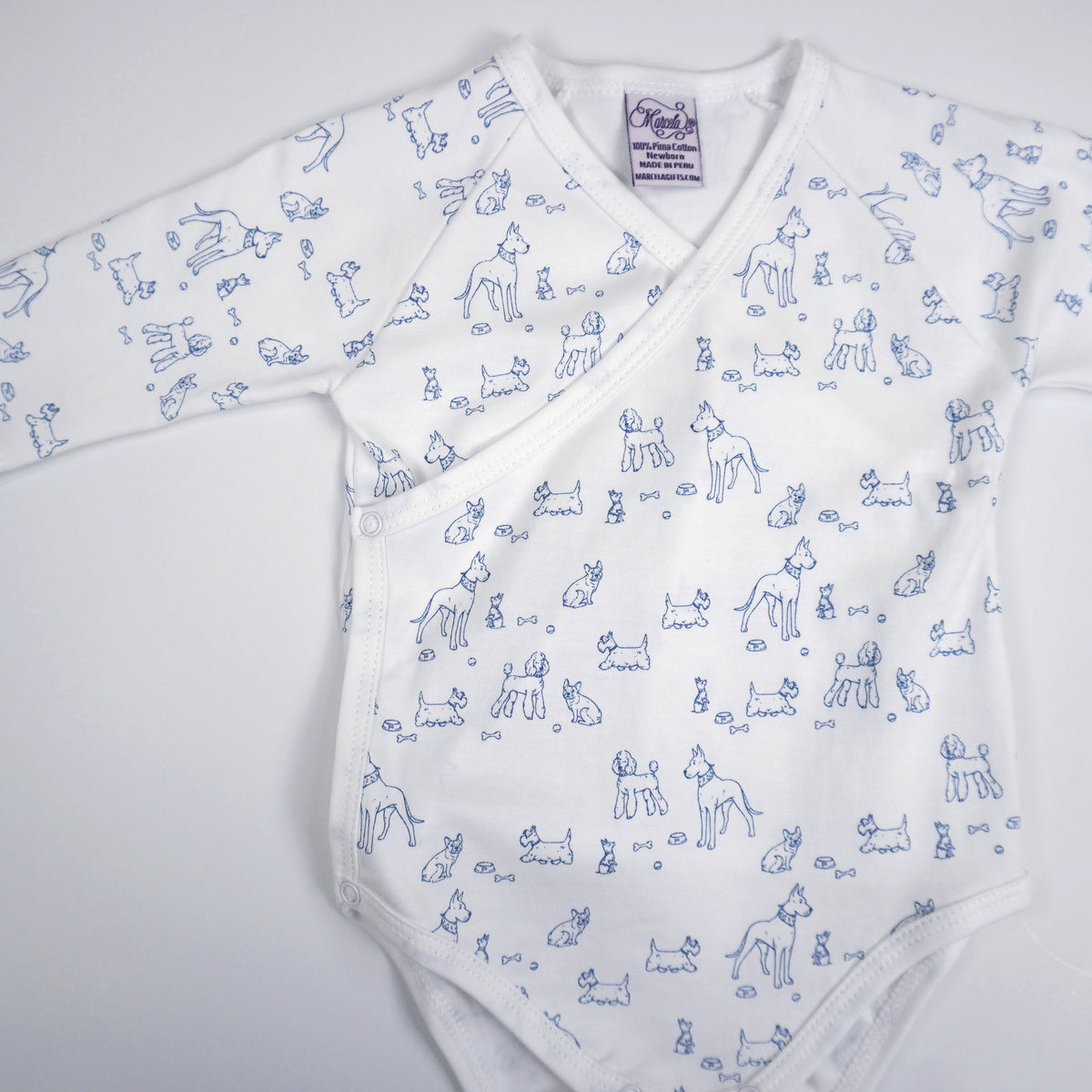 Dogs Print Pima Cotton Baby Layette Set