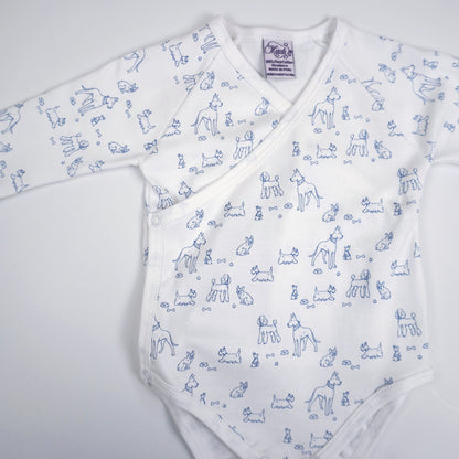 Dogs Print Pima Cotton Baby Layette Set