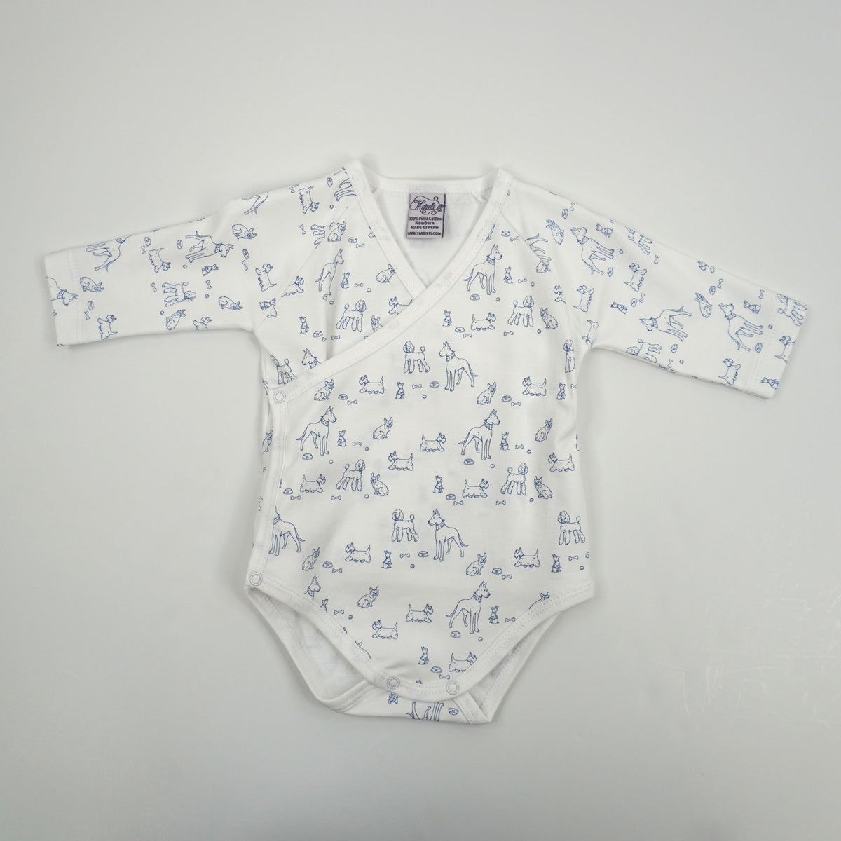 Dogs Print Pima Cotton Baby Layette Set