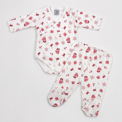 Pirate Print Pima Cotton Baby Layette Set