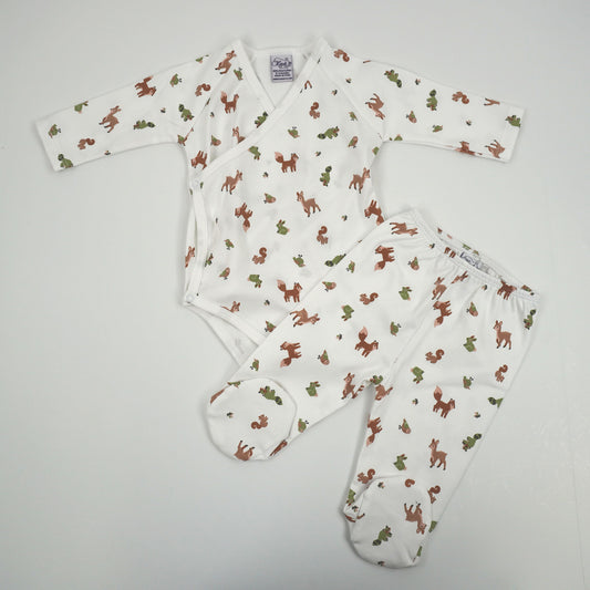 Woodlands Pima Cotton Baby Layette Set