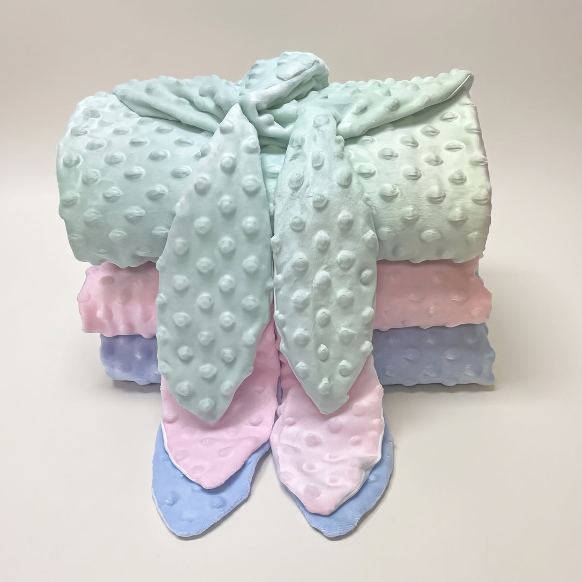 Bunny Ear Hooded Baby Blanket – Pima Cotton & Minky