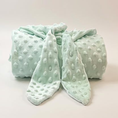 Bunny Ear Hooded Baby Blanket – Pima Cotton & Minky