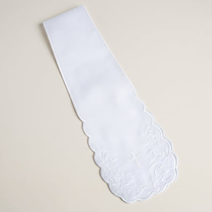 Christening Stole - Embroidered Cross