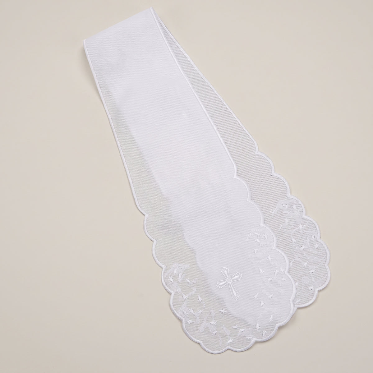 Christening Stole - Embroidered Cross