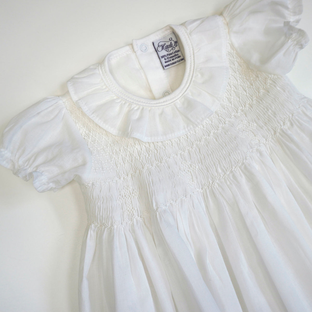 The Classic Cross Smocked Christening Gown