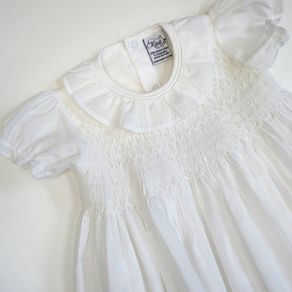 The Classic Cross Smocked Christening Gown