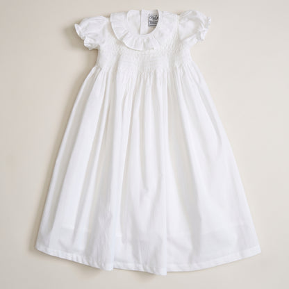 The Classic Cross Smocked Christening Gown