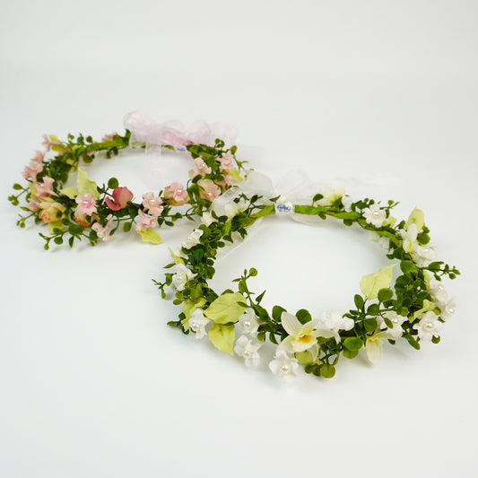 Porcelain Flowers Head Crown - Adult & Child Options