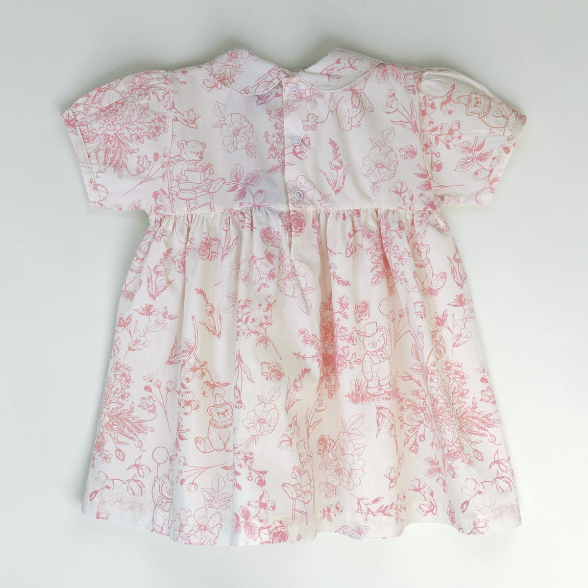 Beary Blossoms Smocked Dress | Baby Toile | Marcela