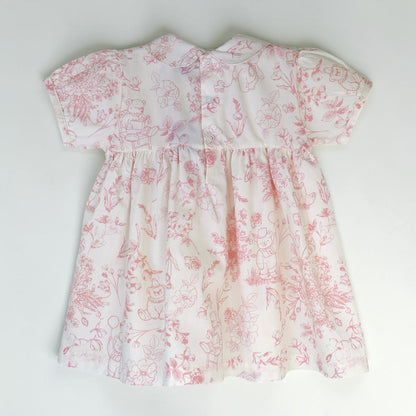 Beary Blossoms Smocked Dress | Baby Toile | Marcela