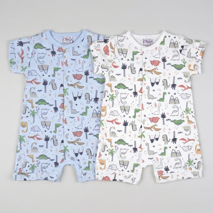 Dinosaurs Pima Cotton Baby Romper