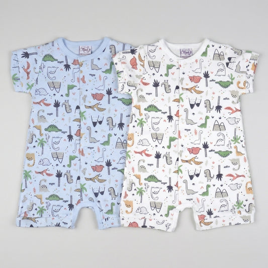 Dinosaurs Pima Cotton Baby Romper
