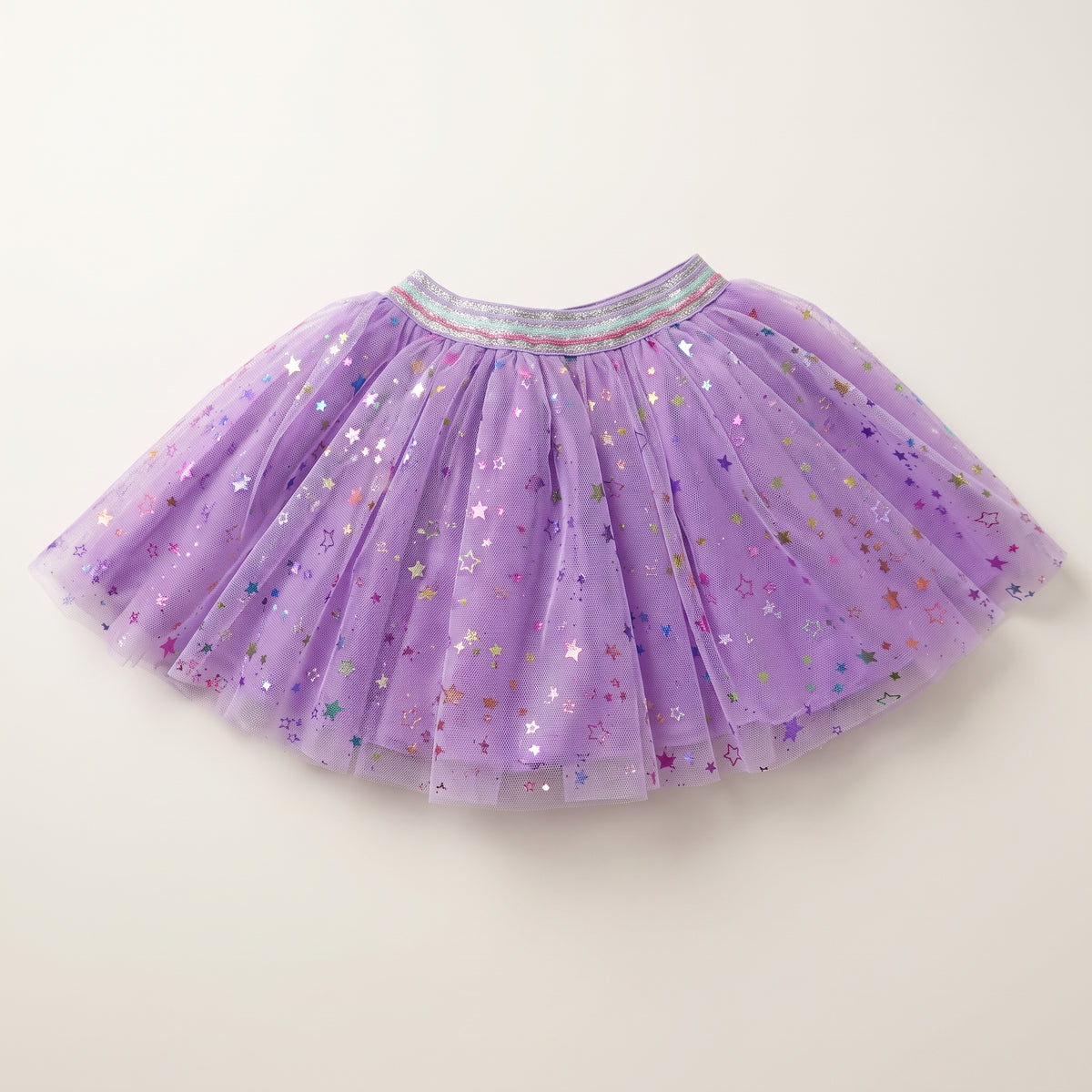 Lilac Tutu with Rainbow Stars